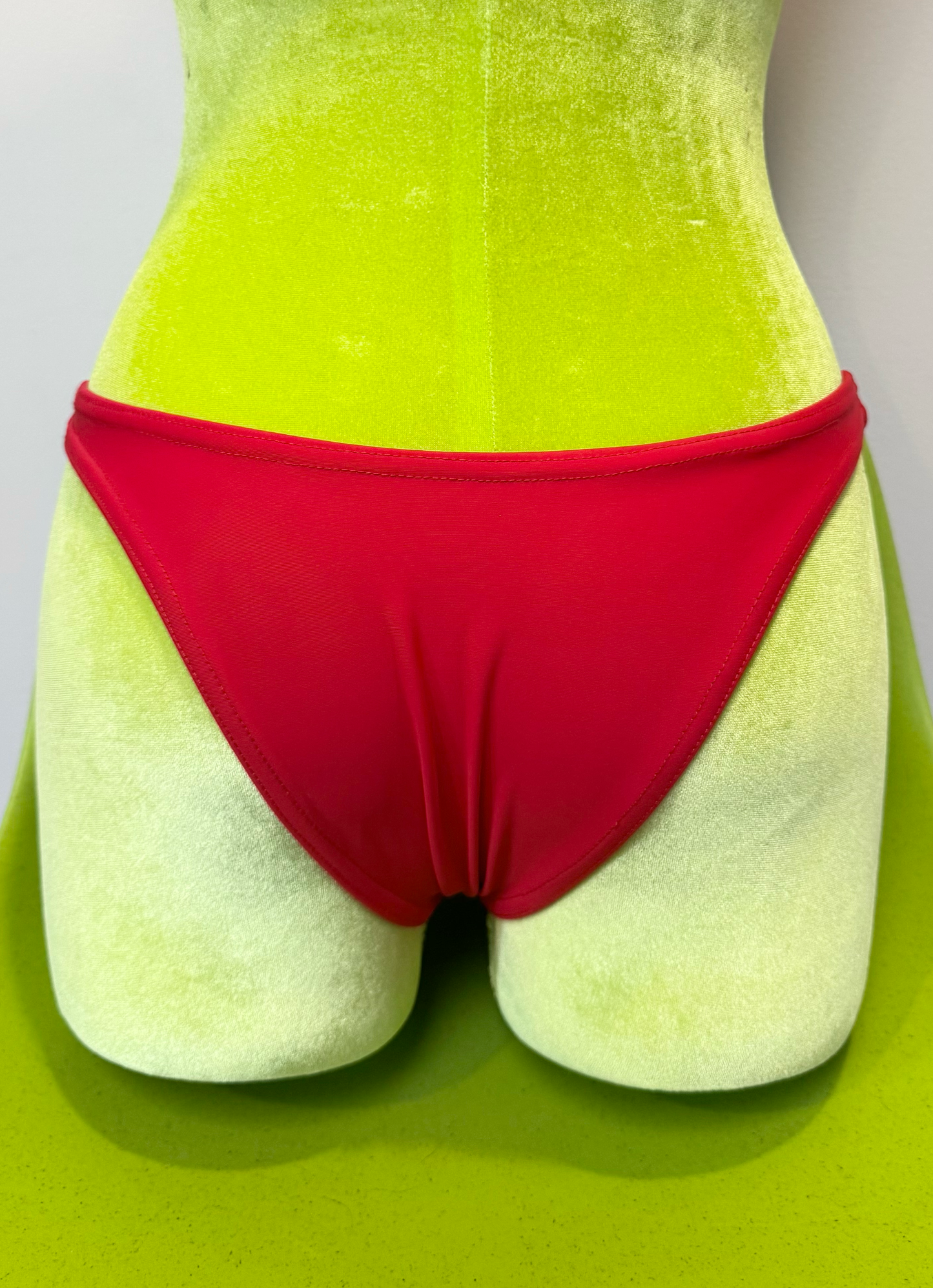 *SAMPLE* Red Low Rise Essential Bikini Bottoms, S