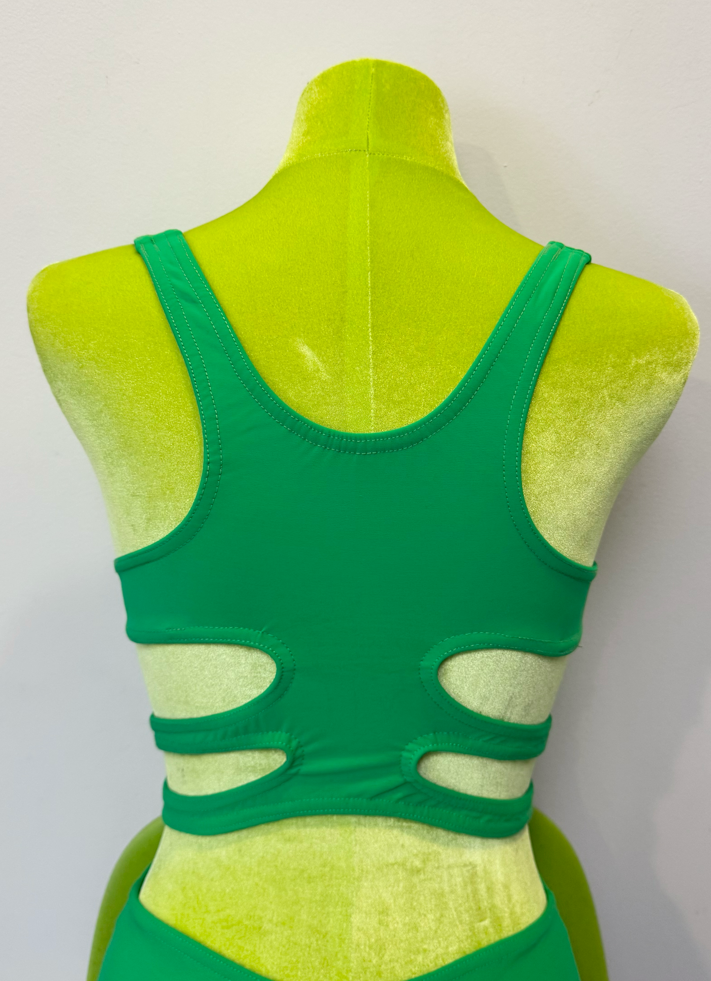 *SAMPLE* Ribs Bikini Top, Emerald Green, S