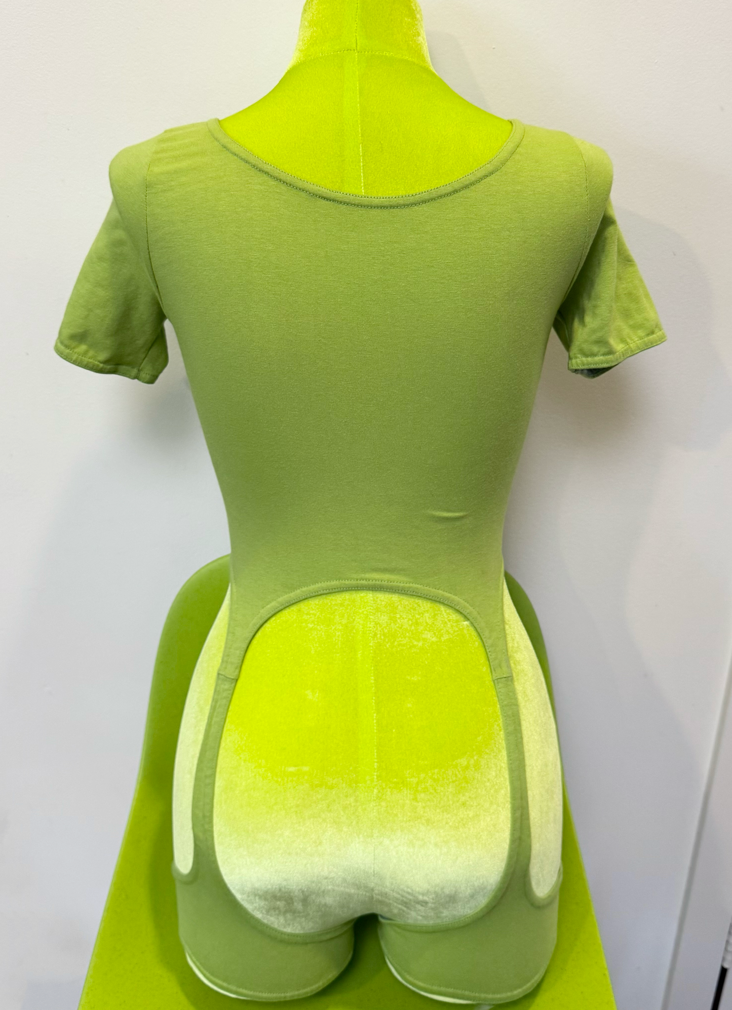 *SAMPLE* Apple Green Suspender Tee with Internal bra, S