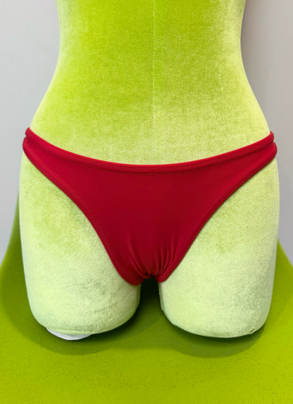 *SAMPLE* Red Low Rise Essential Bikini Bottoms, S