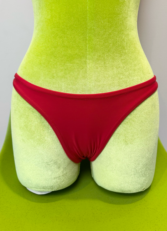 *SAMPLE* Red Low Rise Essential Bikini Bottoms, S