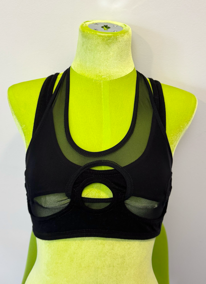 *SAMPLE* Black Linked Bra, XXS