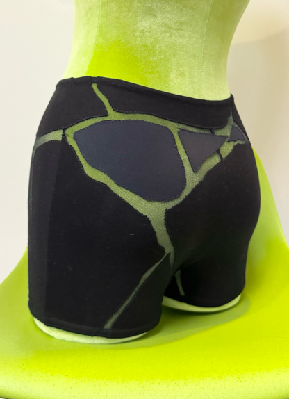 *SAMPLE* Black Kintsugi Boyshort, XS