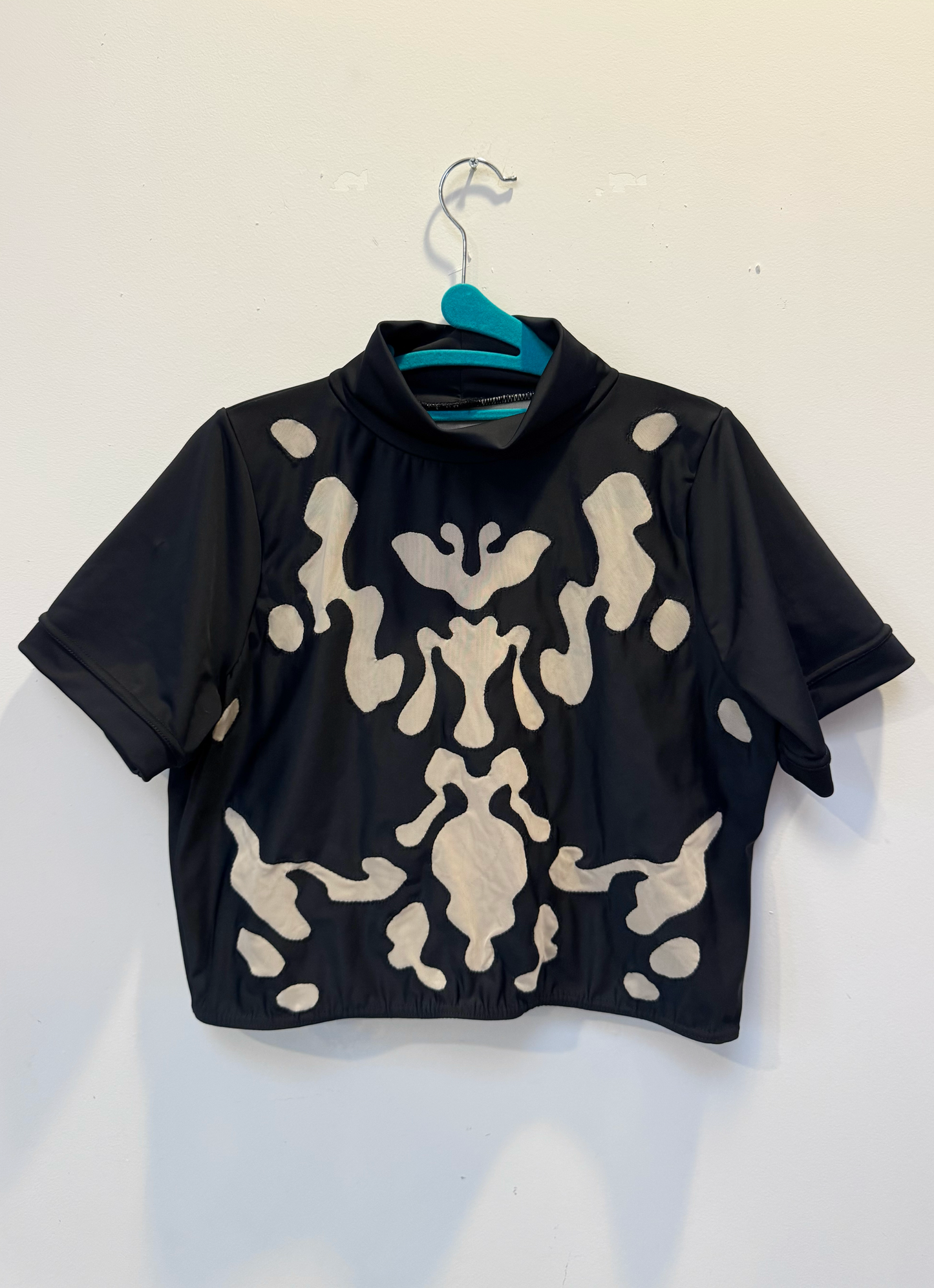 *SAMPLE* Black Blot Rashguard with pale mesh, XXXL