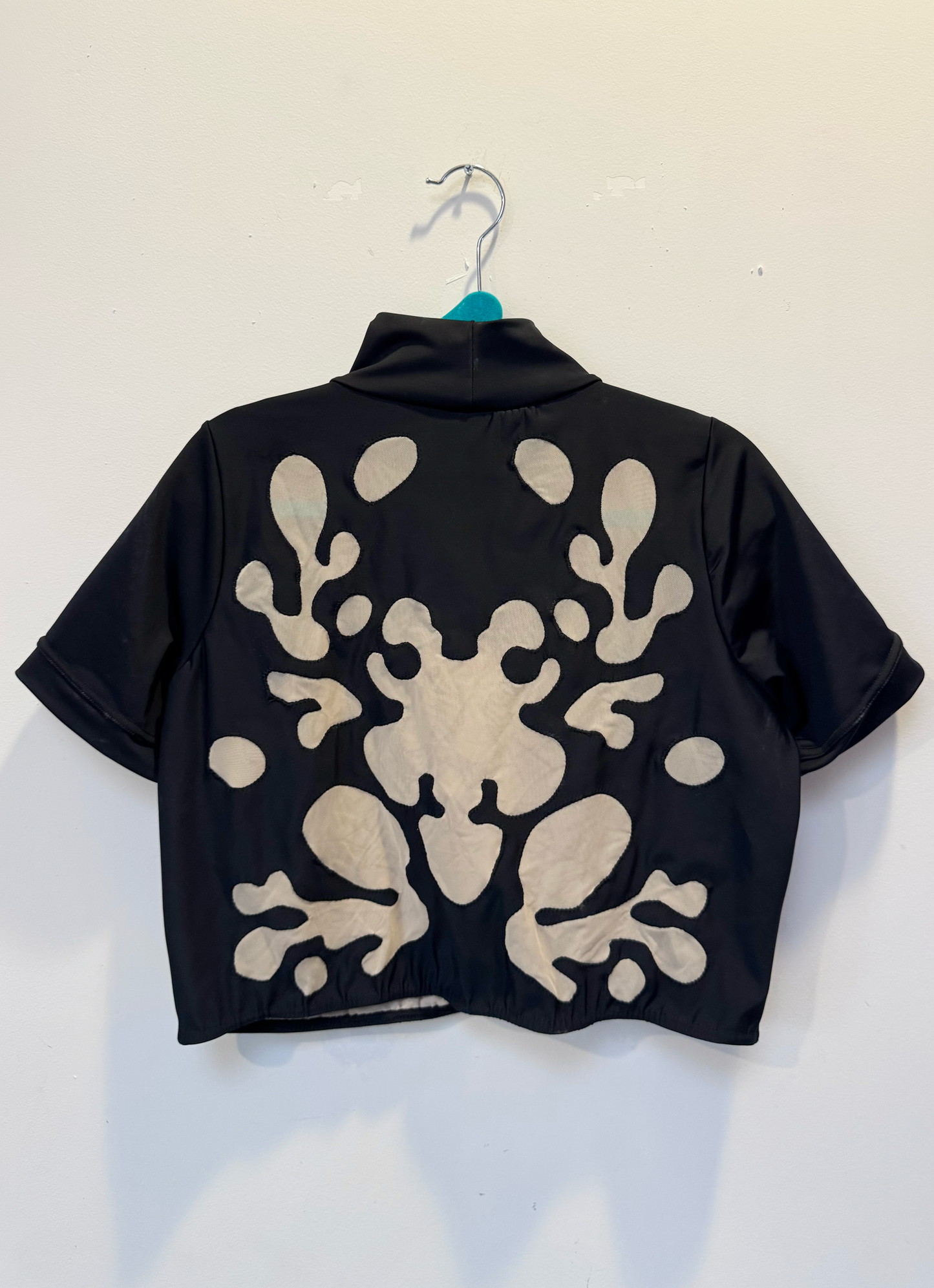 *SAMPLE* Black Blot Rashguard with pale mesh, XXXL