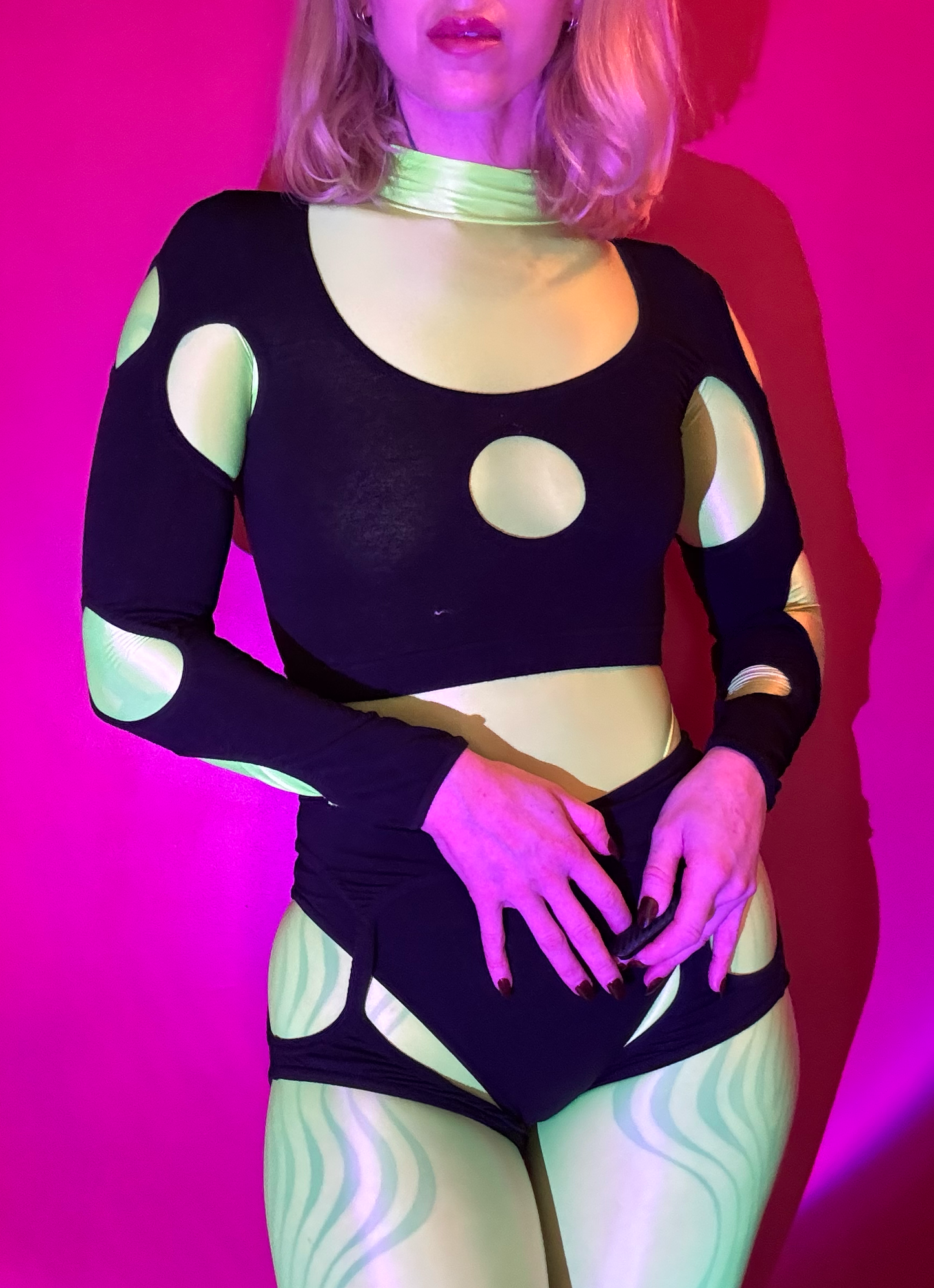 *SAMPLE* Holey Long Sleeve top, S