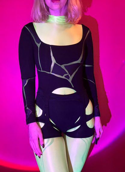 *SAMPLE* Kintsugi Long Sleeve Suspender Tank, S